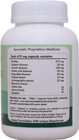 Ayur Champ - Pack Of 5 - Calci Plus | Bone Health | Herbal Supplement | 60 Capsules