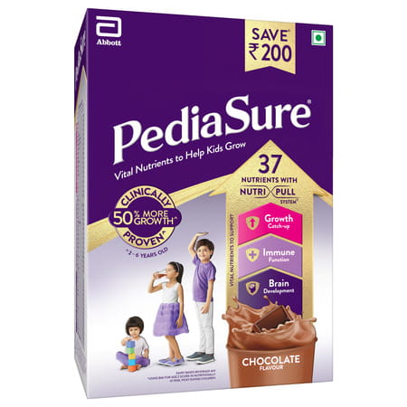 Pediasure Vital Nutrients To Help Kids Growth For 2-6 Years Old Chocolate Flavour Box Of 950 Gm