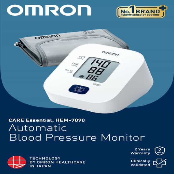 Omron Hem-7090 Automatic Blood Pressure Monitor 1 Nos
