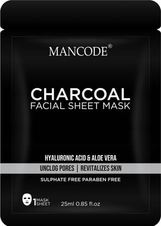 Mancode Charcoal Facial Sheet Mask 25ml