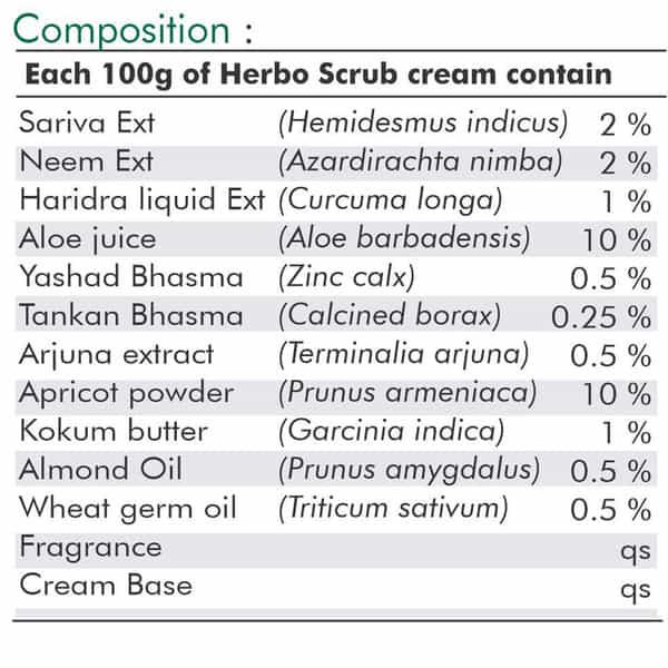 Ayur Champ Herbo Scrub Cream - 50G Pack Of 5