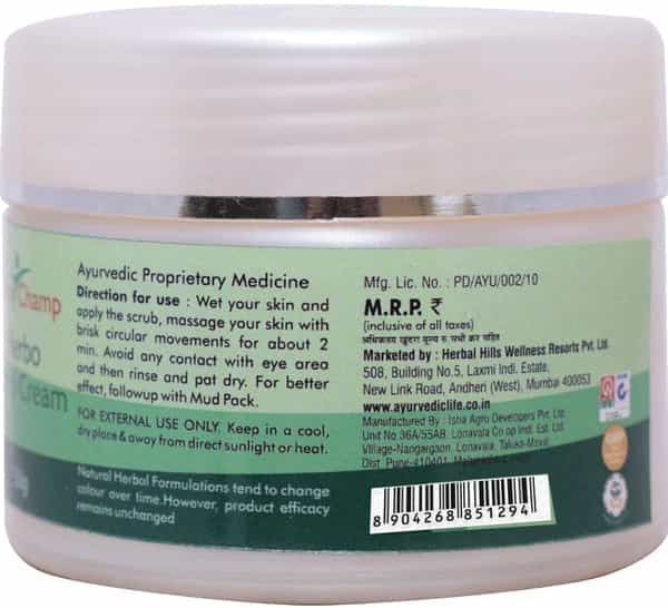 Ayur Champ Herbo Scrub Cream - 50G Pack Of 5