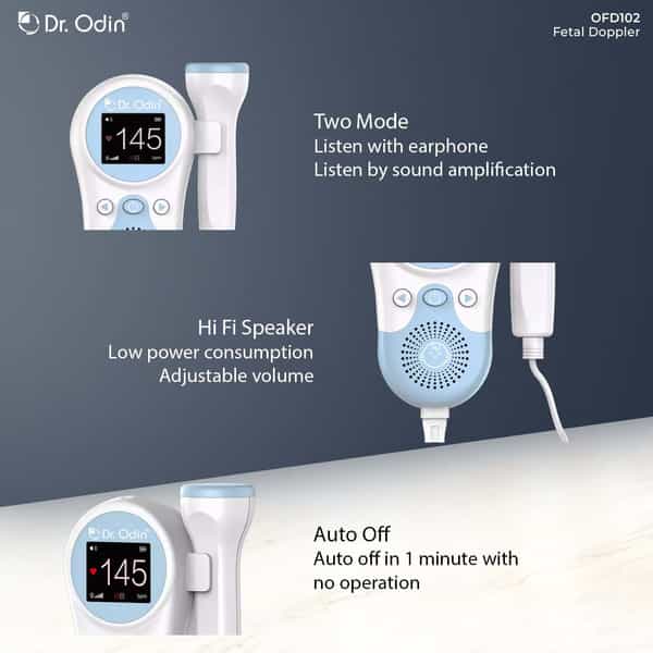 Dr. Odin Ofd102 Fetal Doppler| Fetal Heart Rate Monitor For Home And Clinic