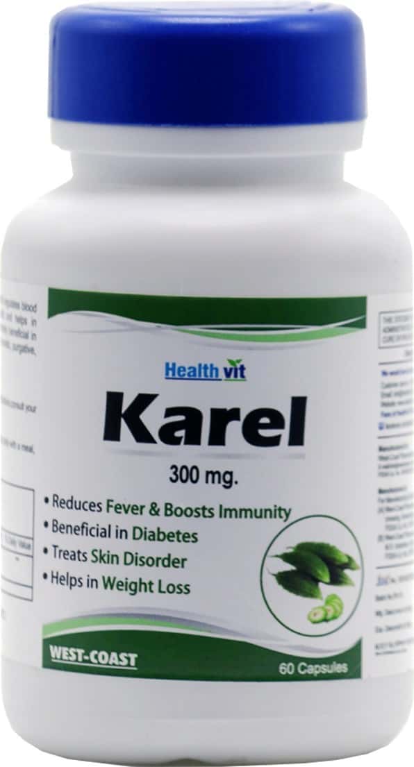 Healthvit Karel Karela Powder 300 Mg -60 Capsules