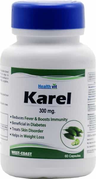 Healthvit Karel Karela Powder 300 Mg -60 Capsules