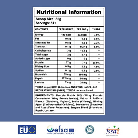 Apex Vitals Whey 2 Pure Whey Isolate & Hydrolyzed Digestive Enzymes Strawberry Yogurt - 1800g (4lbs)