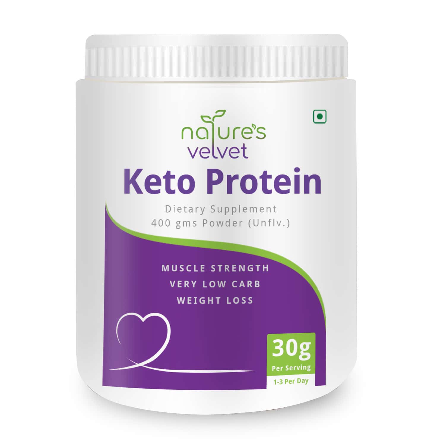 Natures Velvet Keto Protein 400g Powder