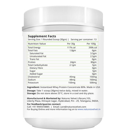 Natures Velvet Keto Protein 400g Powder