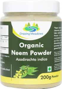Grazing Meadows Organic 200 Gms Pure Natural And Organic Neem Leaves Powder - Azadirachta Indica