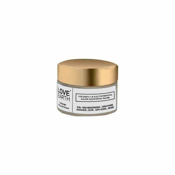 Love Earth Vitamin C And Glutathione Glow Sleeping Mask With Pure Vitamin C & Aloe Vera 50Gm
