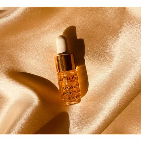 Natural Vibes Gold Beauty Oil - Elixir For Face Lips Neck And Peaceful Sleep - 3 Ml