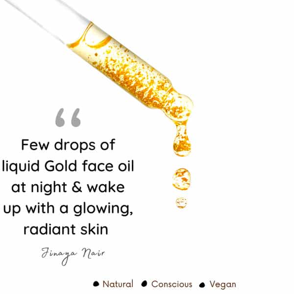 Natural Vibes Gold Beauty Oil - Elixir For Face Lips Neck And Peaceful Sleep - 3 Ml