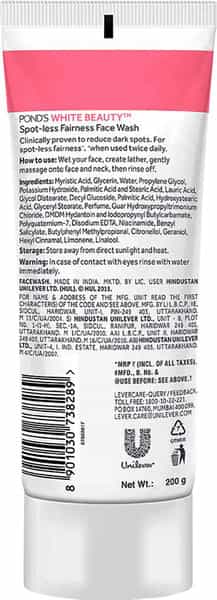 Pond's White Beauty Spot Less Fairness Face Wash-200 G