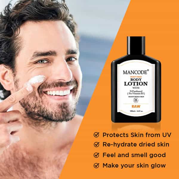 Mancode Raw Perfume Body Lotion For Men 200Ml