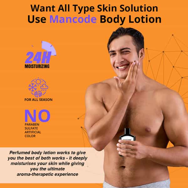 Mancode Raw Perfume Body Lotion For Men 200Ml
