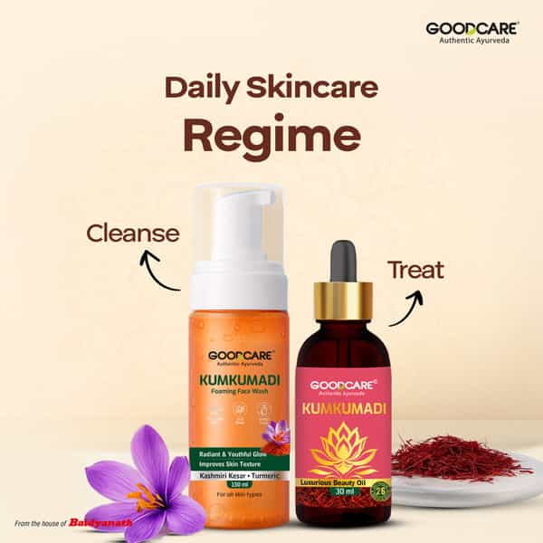 Goodcare Kumkumadi Foaming Face Wash | Ayurvedic | Sls & Paraben-Free | 150 Ml