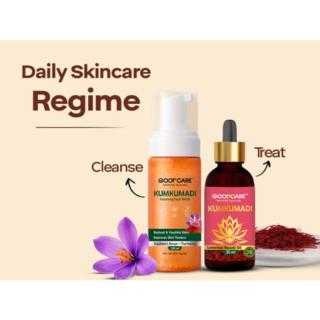 Goodcare Kumkumadi Foaming Face Wash | Ayurvedic | Sls & Paraben-Free | 150 Ml
