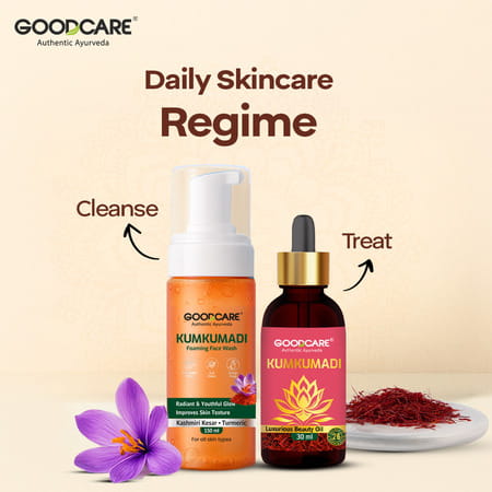 Goodcare Kumkumadi Foaming Face Wash | Ayurvedic | Sls & Paraben-Free | 150 Ml