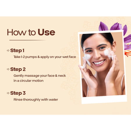 Goodcare Kumkumadi Foaming Face Wash | Ayurvedic | Sls & Paraben-Free | 150 Ml