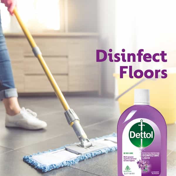Dettol Liquid Disinfectant For Floor Cleaner Surface Disinfection - Lavender Blossom - 550Ml