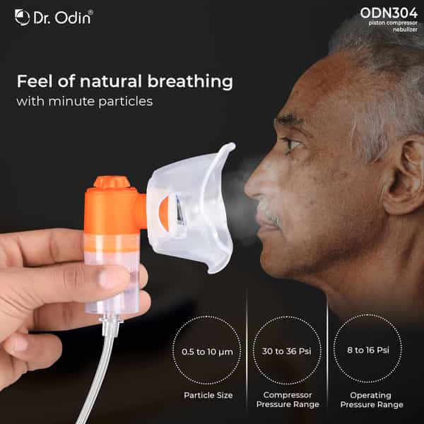Dr. Odin Odn304 Piston Compressor Nebulizer With Complete Kit Nebulizer
