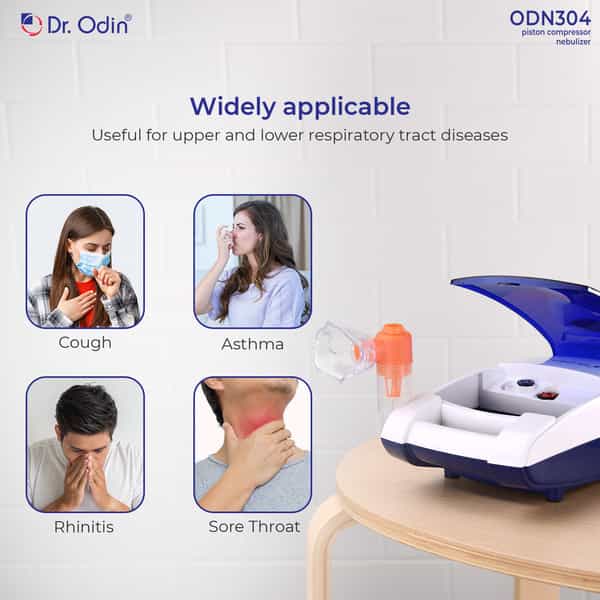 Dr. Odin Odn304 Piston Compressor Nebulizer With Complete Kit Nebulizer