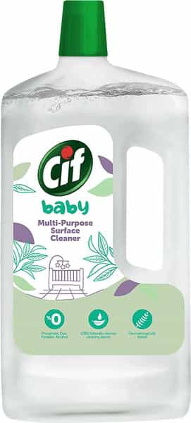 Cif Baby Multi-Purpose Surface Cleaner 100% Naturally Derived Ingredients 1L