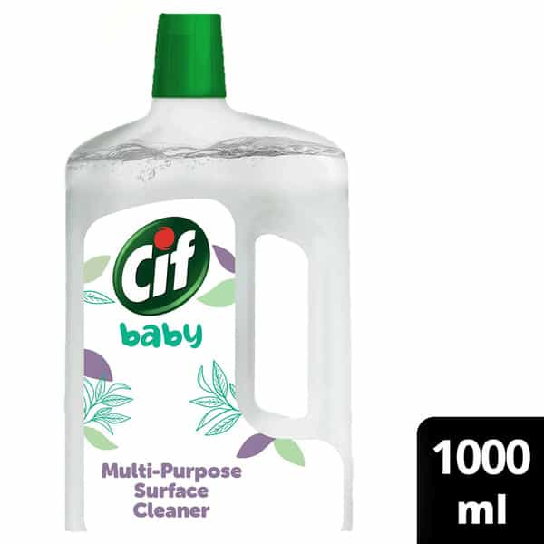 Cif Baby Multi-Purpose Surface Cleaner 100% Naturally Derived Ingredients 1L