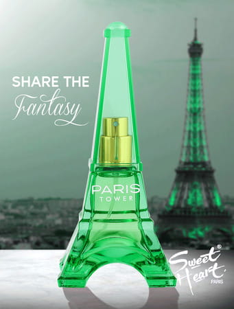 Sweet Heart Green Paris Tower Long Lasting Eau De Perfume 70ml