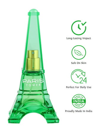 Sweet Heart Green Paris Tower Long Lasting Eau De Perfume 70ml