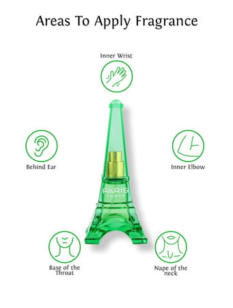 Sweet Heart Green Paris Tower Long Lasting Eau De Perfume 70ml