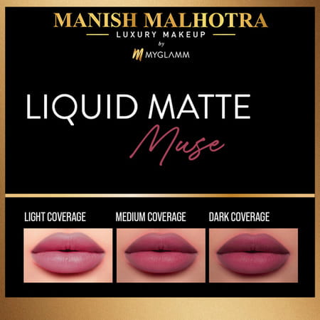 Manish Malhotra Beauty By Myglamm Liquid Matte Lipstick-Muse