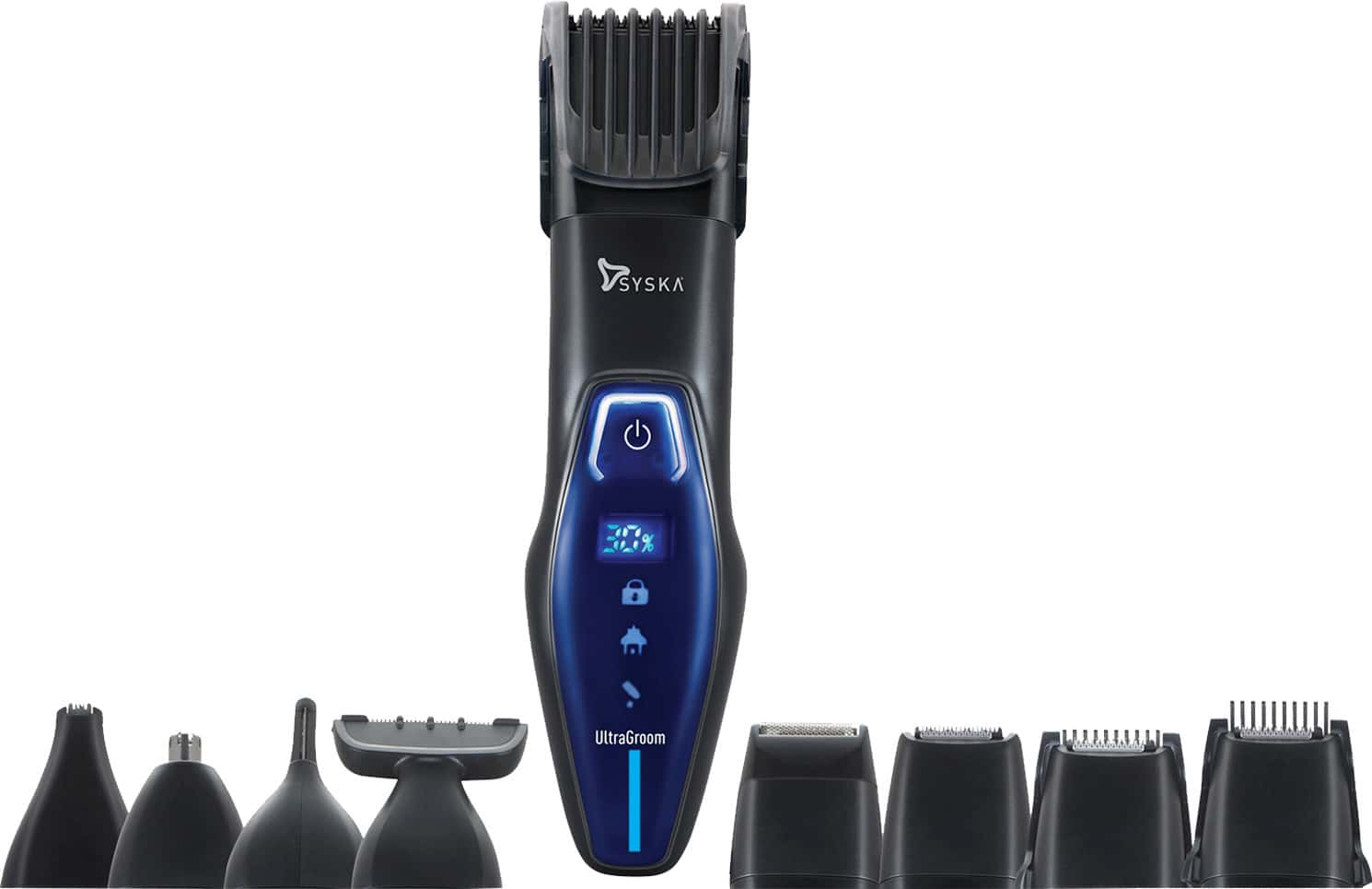 Syska Ht5000k Ultragroom Runtime: 45 Min Grooming Kit For Men (Black)