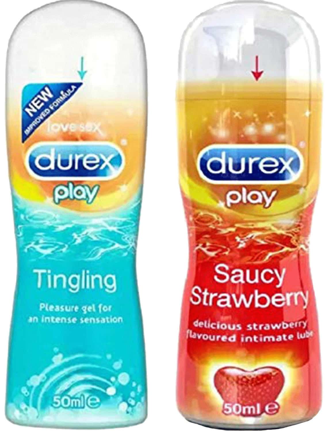 Durex Tingling & Saucy Strawberry Lubricant (Combo) Lubricant (100 Ml)