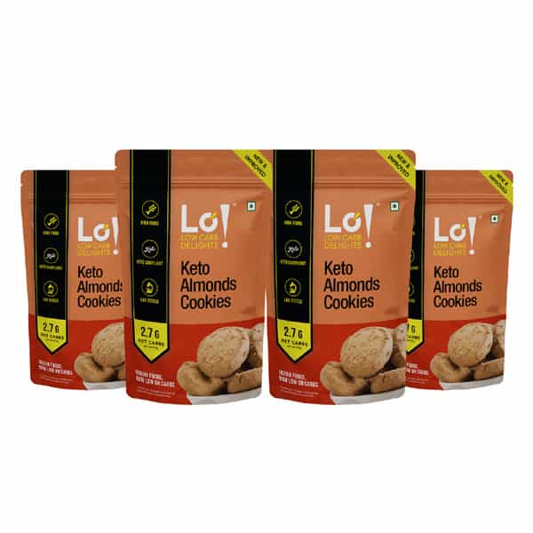 Lo! Low Carb Delights - Almond Keto Sugar Free Cookies (800G)