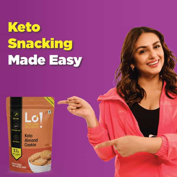Lo! Low Carb Delights - Almond Keto Sugar Free Cookies (800G)
