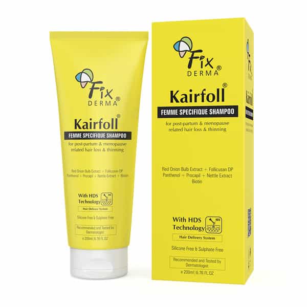 Fixderma Kairfoll Femme Specifique Shampoo For Post-Partum & Menopause | Red Onion Shampoo - 200 Ml