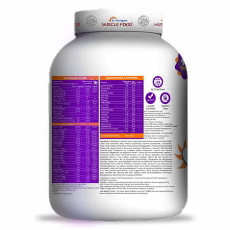 Dr. Morepen Muscle Food Mass Gainer Banana Strawberry 3kg