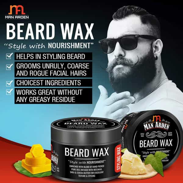 Man Arden Beard And Face Brightening Combo-Beard And Face Wash +7X Beard Oil Beard Wax