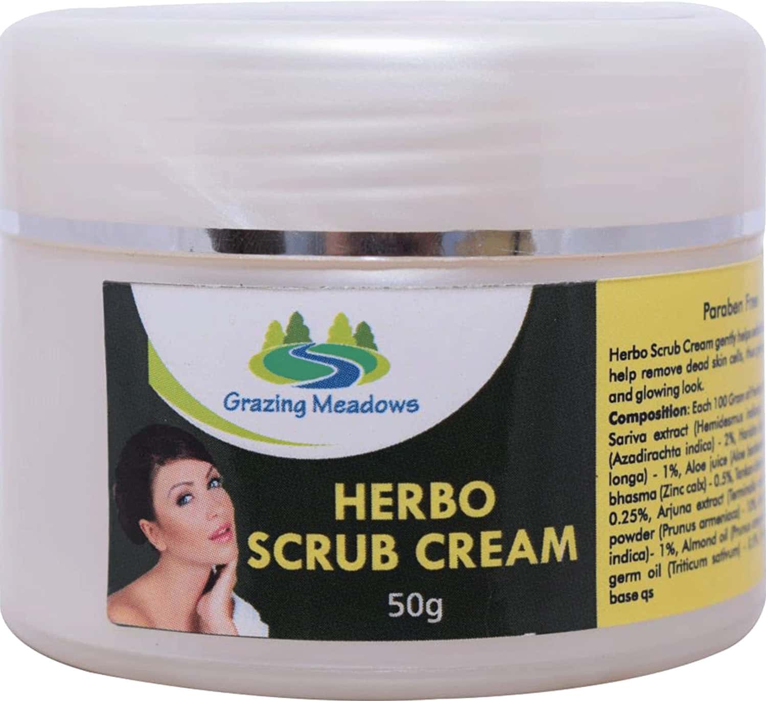 Grazing Meadows Herbo Scrub Cream | 50 Gms Skin Scrub Cream (Pack Of 5)