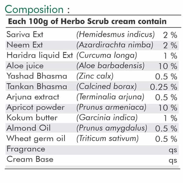 Grazing Meadows Herbo Scrub Cream | 50 Gms Skin Scrub Cream (Pack Of 5)