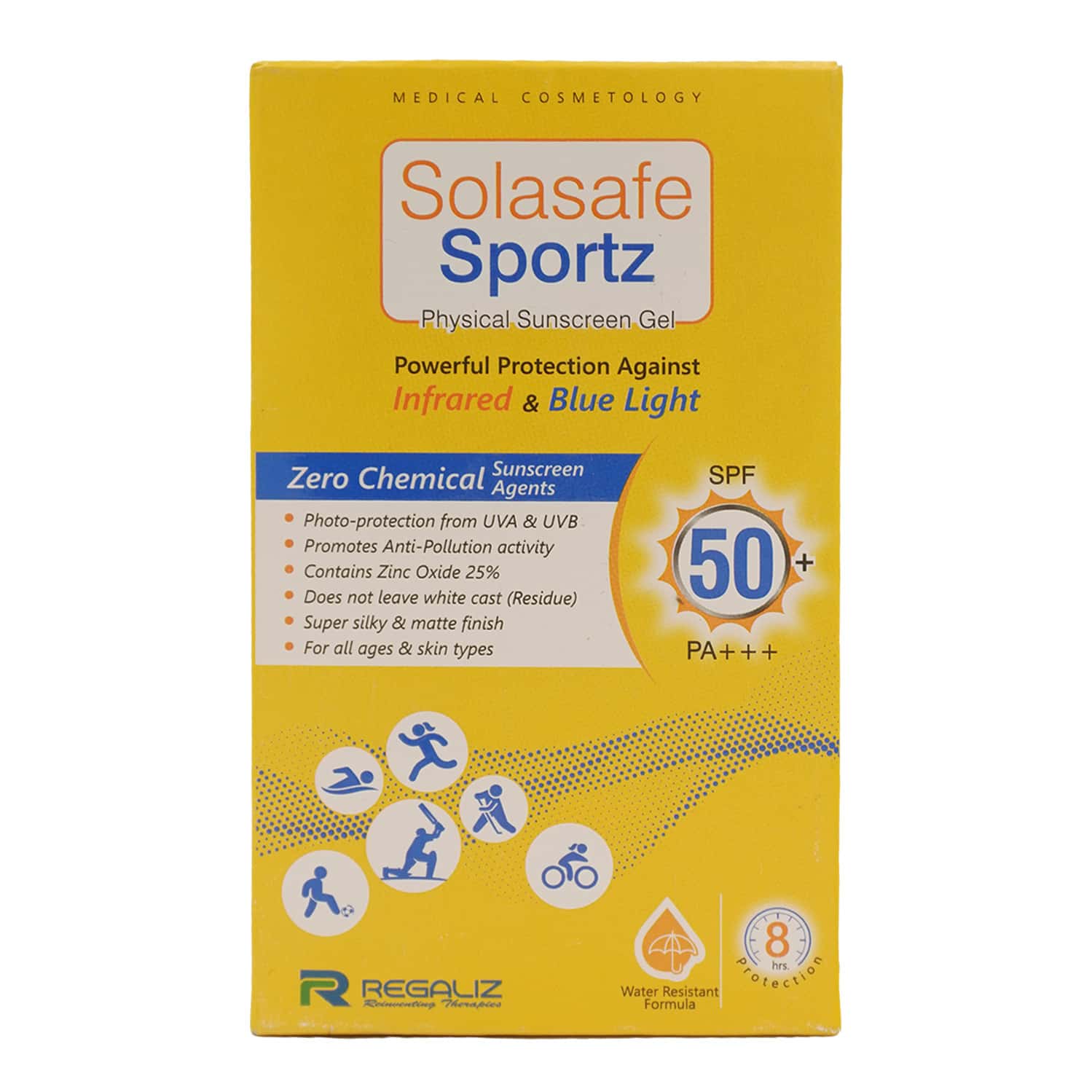 Solasafe Sportz Spf 50+ Pa+++ Sunscreen Gel 50gm