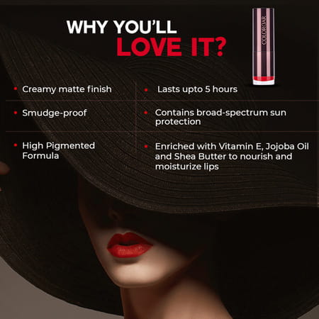 Colorbar Velvet Matte Lipstick- Wanna Be