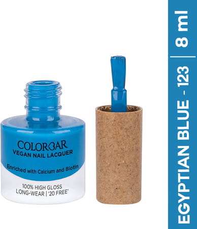 Colorbar Vegan Nail Lacquer Egyptian Blue 8 Ml