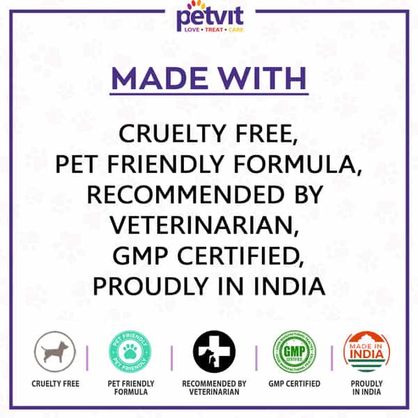Petvit Calcium For Dog And Cat For Stronger Bones Teeth-Growth In Pet For All Age Group 60Tablets