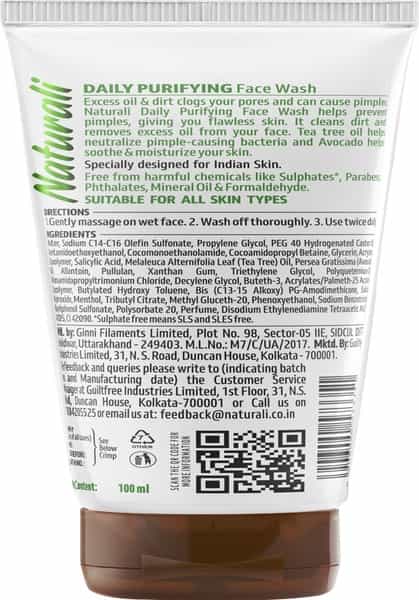 Naturali Daily Purifying Face Wash 100 Ml