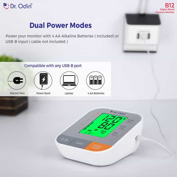 Dr. Odin B12 Blood Pressure Monitor With Arrhythmia Detection | Fully Automatic Digital Bp Machine