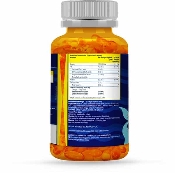 Chicnutrix Mighty Omega Chocolate Skin Care Capsules Bottle Of 60