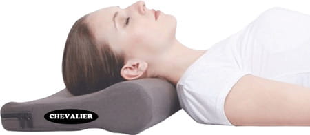 Chevalier Memory Foam Cervical Pillow Soft For Neck Pain Relief Grey
