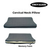 Chevalier Memory Foam Cervical Pillow Soft For Neck Pain Relief Grey